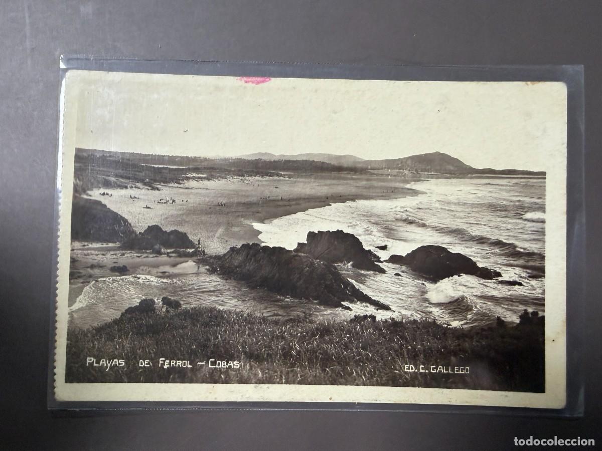 Postales: TARJETA POSTAL. GALICIA. PLAYAS DE FERROL. COBAS. ED. C. GALLEGO