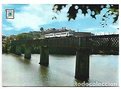 Postales: PUENTE INTERNACIONAL, AL FONDO VALEN&Ccedil;A DE MINHO (PORTUGAL).- TUY / PONTEVEDRA
