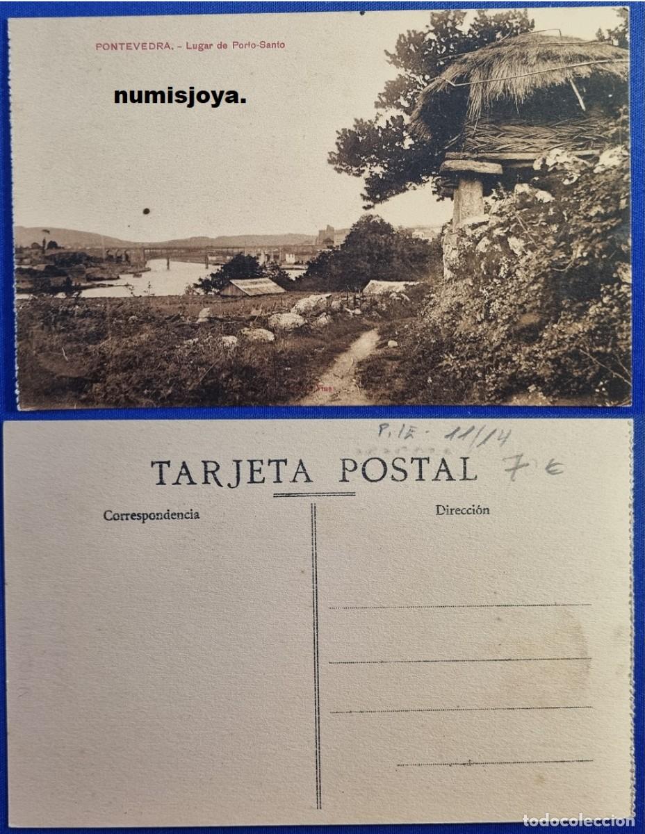 Postales: Postal de Pontevedra (Espa&ntilde;a) a&ntilde;o 1930. LUGAR DE PORTO SANTO.