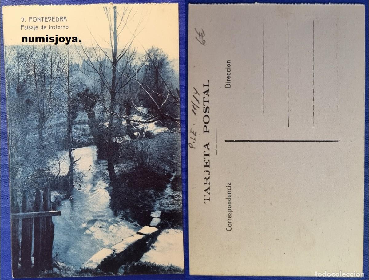 Postales: Postal de Pontevedra (Espa&ntilde;a) a&ntilde;o 1930. PAISAJE DE INVIERNO.