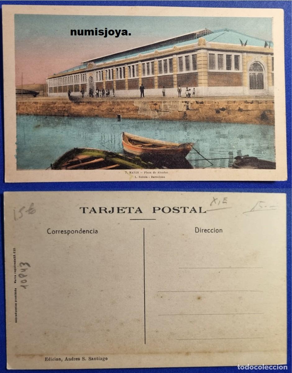 Postales: Postal de MARIN Pontevedra (Espa&ntilde;a) a&ntilde;o 1910. PLAZA DE ABASTOS. Fot. ROISIN.