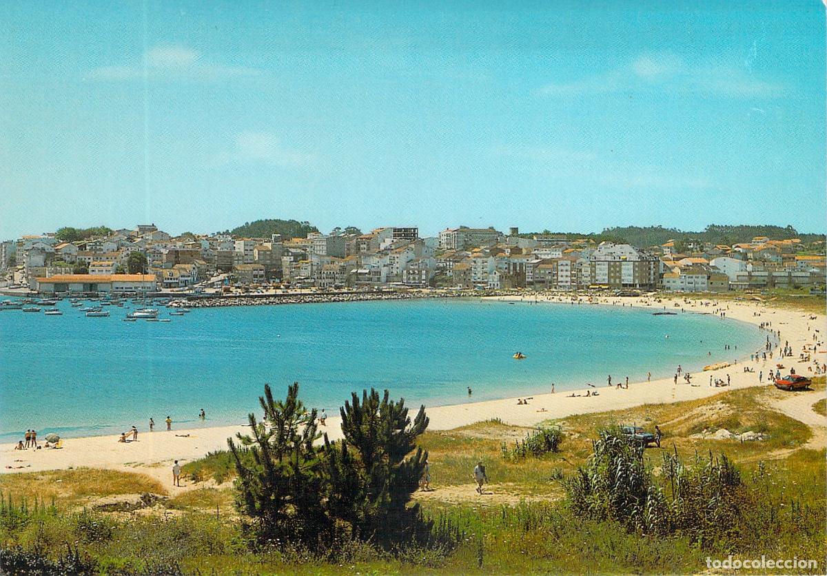 Postales: Postal de la Playa de Portonovo en Pontevedra