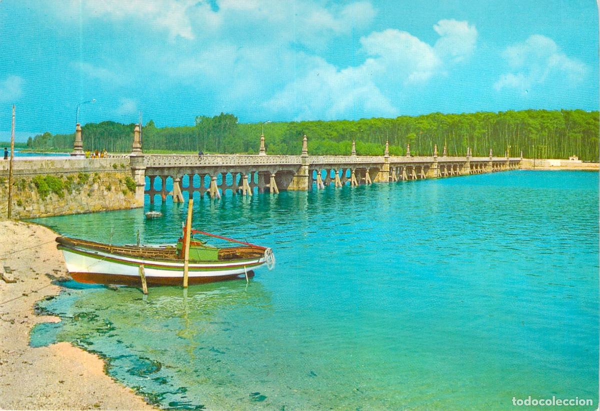 Postales: Postal de la Isla de La Toja, Puente de Entrada
