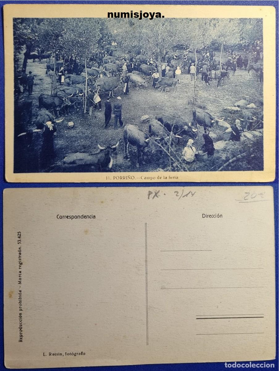 Postales: Postal de PORRI&Ntilde;O Pontevedra (Espa&ntilde;a) a&ntilde;o 1930. CAMPO DE LA FERIA. Fot. ROISIN. RARA.