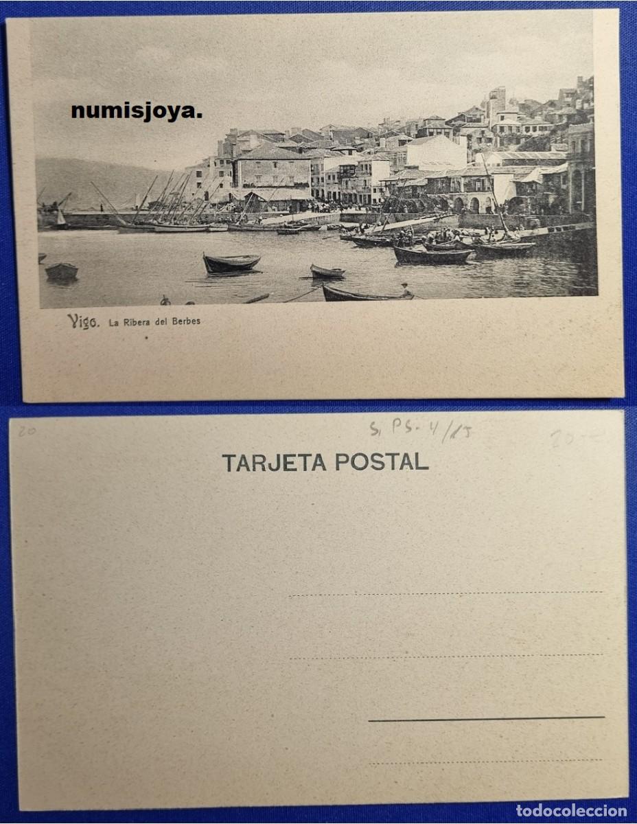 Postales: Postal de VIGO Pontevedra (Espa&ntilde;a) a&ntilde;o 1900. La Ribera del Berbes. Reverso sin dividir.