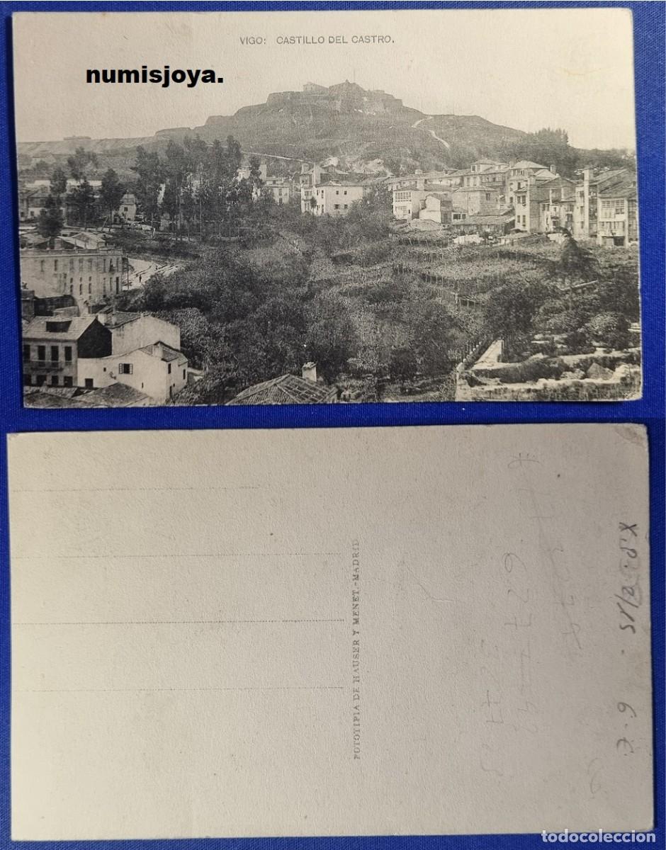 Postales: Postal de VIGO Pontevedra (Espa&ntilde;a) a&ntilde;o 1910. CASTILLO DEL CASTRO. HAUSER Y MENET.