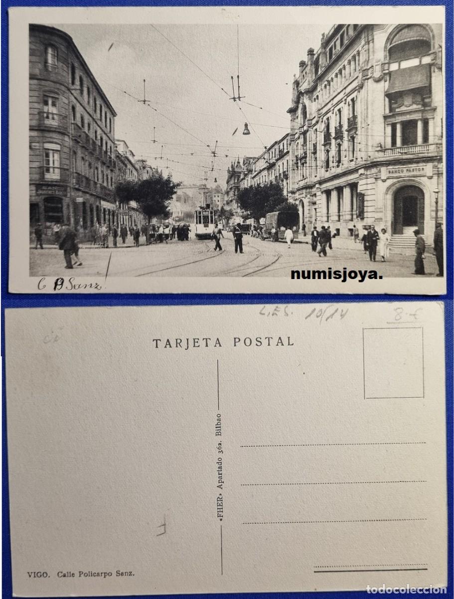 Postales: Postal de VIGO Pontevedra (Espa&ntilde;a) a&ntilde;o 1930. Calle Plicarpo Sanz. Ed. FHER.