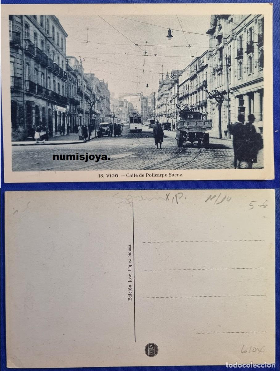 Postales: Postal de VIGO Pontevedra (Espa&ntilde;a) a&ntilde;o 1930. Calle Policarpo Sanz. Ed. Jos&eacute; L&oacute;pez.