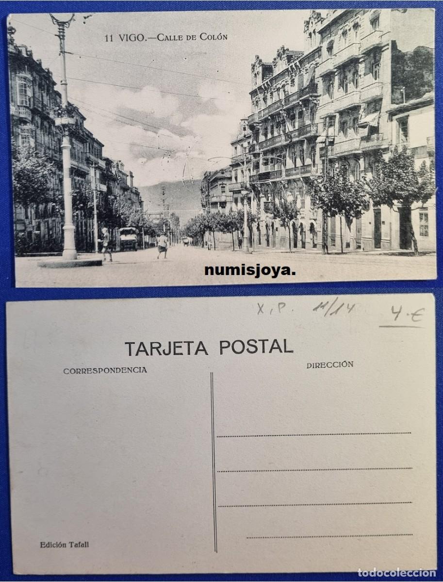 Postales: Postal de VIGO Pontevedra (Espa&ntilde;a) a&ntilde;o 1910. Calle de Col&oacute;n. Ed. Tafall.