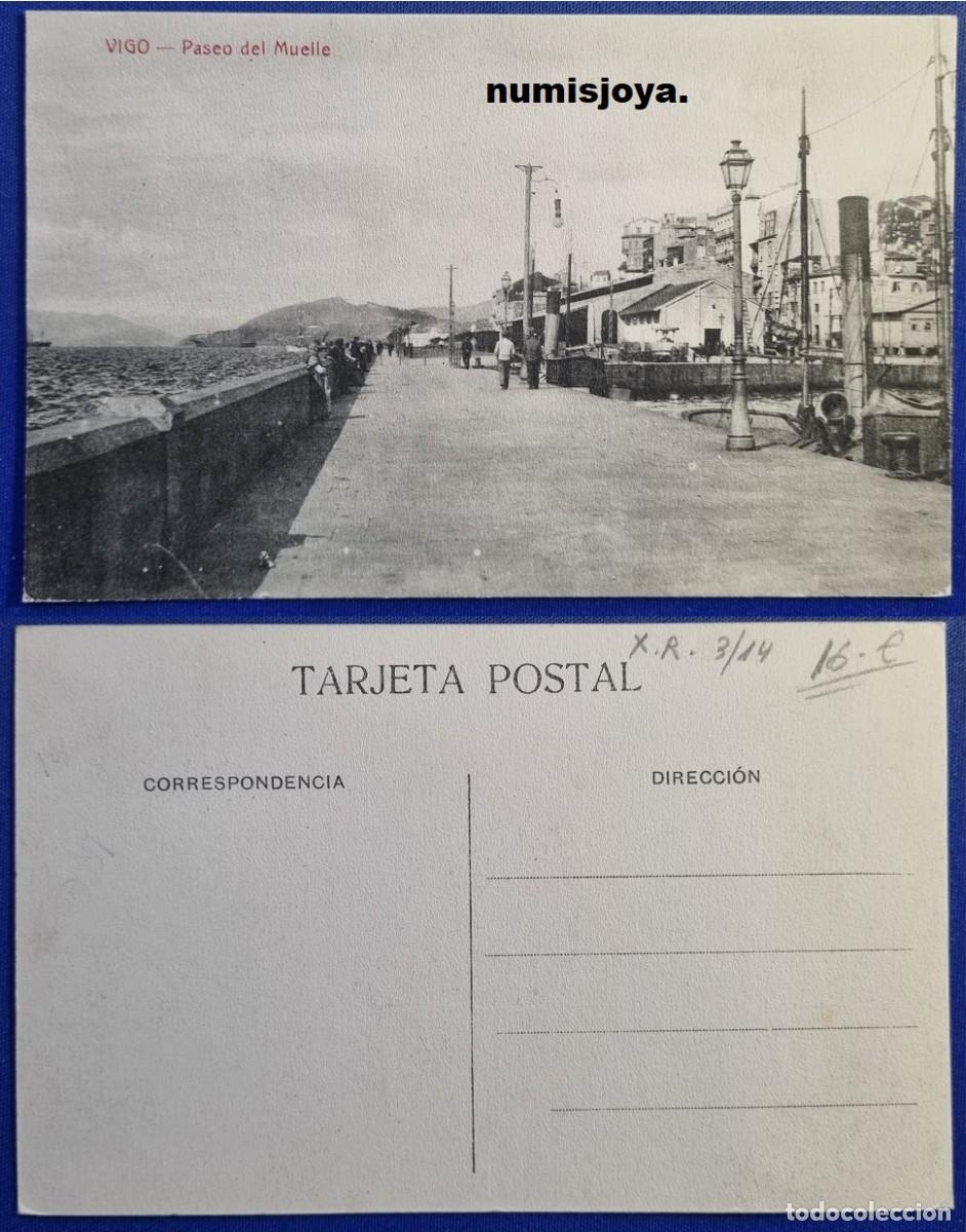 Postales: Postal de VIGO Pontevedra (Espa&ntilde;a) a&ntilde;o 1910. PASEO DEL MUELLE.