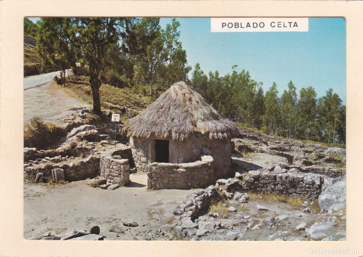 Postales: LA GUARDIA (PONTEVEDRA). MONTE DE SANTA TECLA. POBLADO CELTA (1970) - POSTALES FAMA