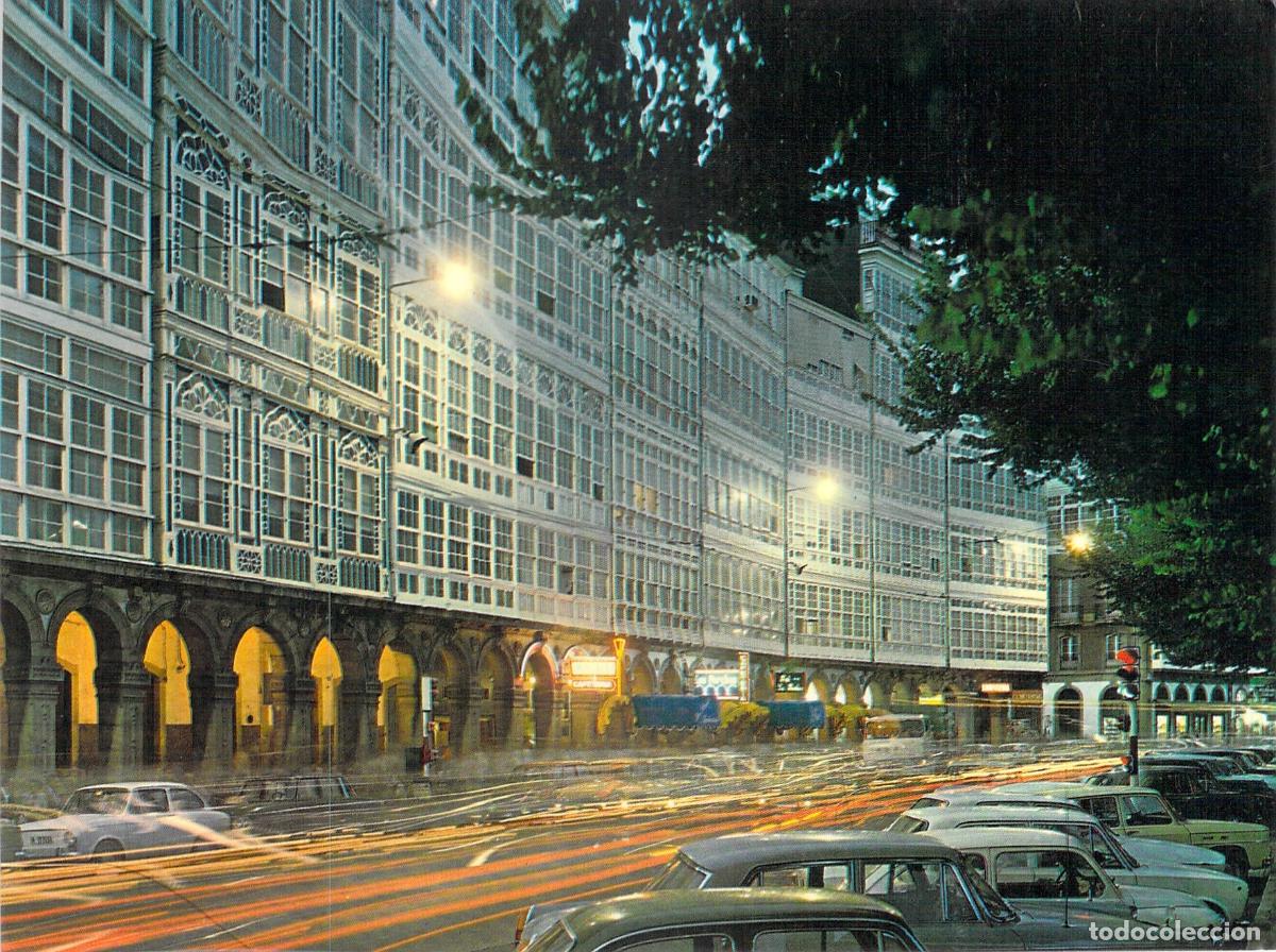 Postales: Postal de la Avenida de la Marina en A Coru&ntilde;a, Galicia