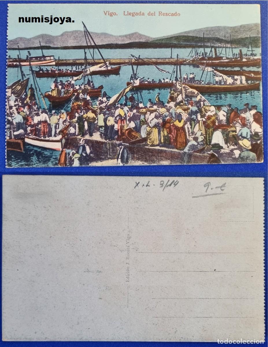 Postales: Postal de VIGO Pontevedra (Espa&ntilde;a) a&ntilde;o 1910. Llegada del Pescado. Ed. J. BUCETA.