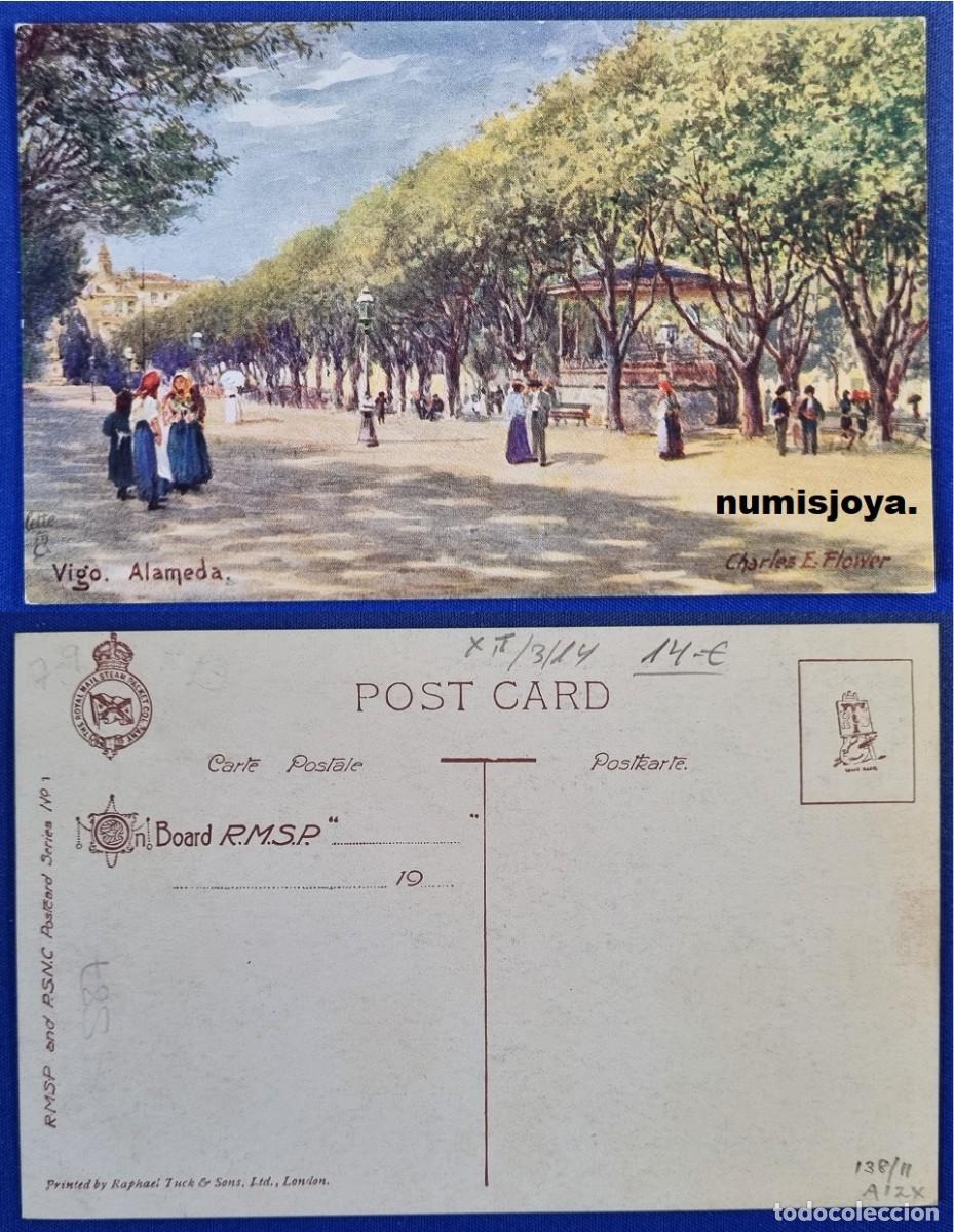 Postales: Postal de VIGO Pontevedra (Espa&ntilde;a) a&ntilde;o 1910. ALAMEDA. Ed. Charles E. Flower.
