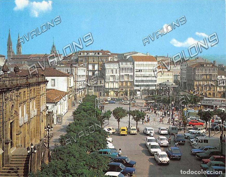 Postales: Plaza Hermanos Garc&iacute;a Naveira en Betanzos (La Coru&ntilde;a) - A&ntilde;os 70
