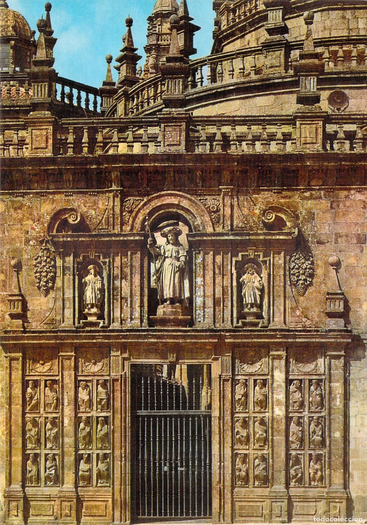 Postales: Postal de la Puerta Santa de la Catedral de Santiago de Compostela