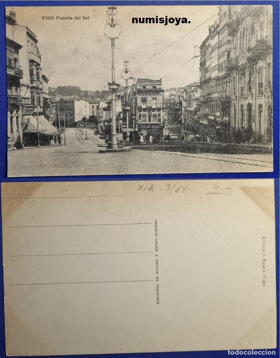 Postales: Postal de VIGO Pontevedra (Espa&ntilde;a) a&ntilde;o 1910. Puerta del Sol. Fot. HAUSER Y MENET.