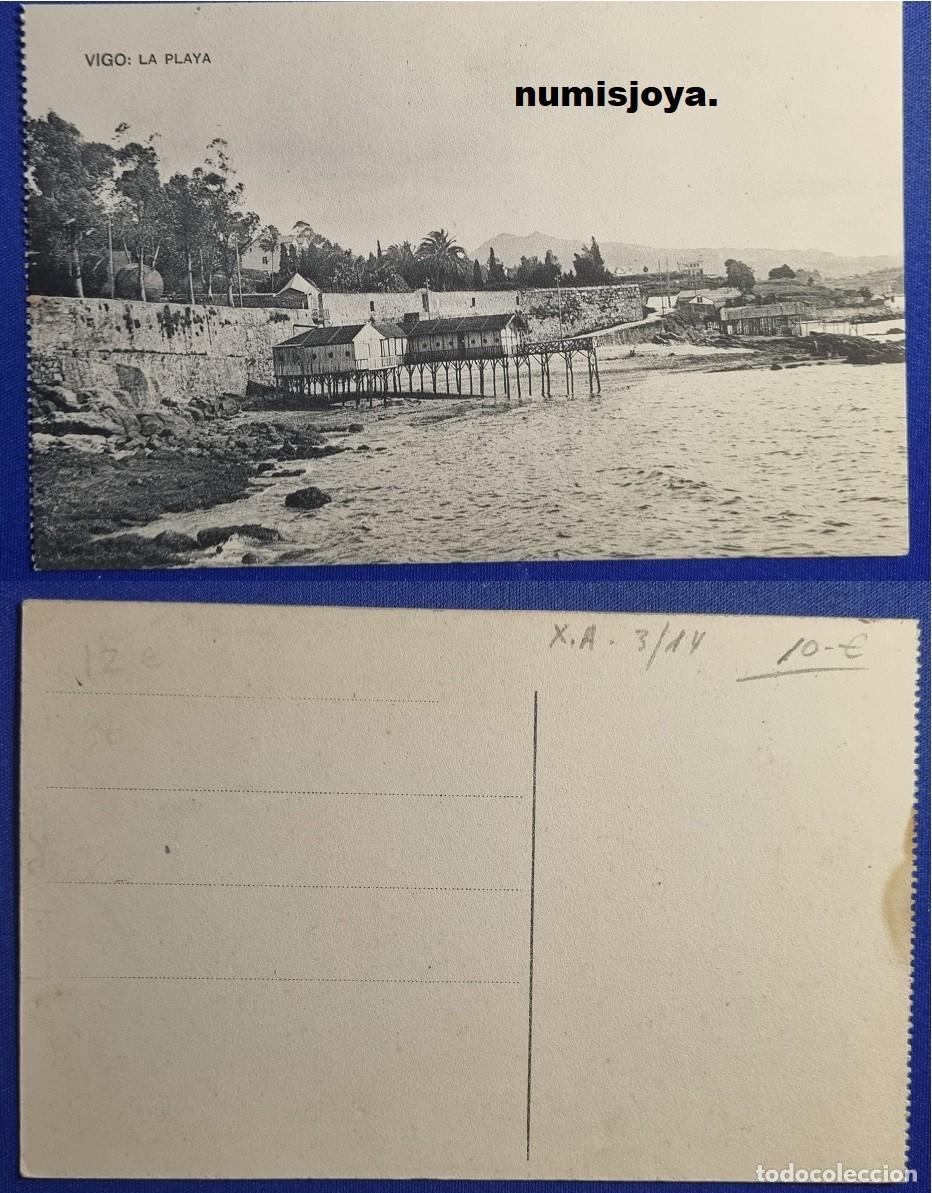 Postales: Postal de VIGO Pontevedra (Espa&ntilde;a) a&ntilde;o 1910. LA PLAYA.