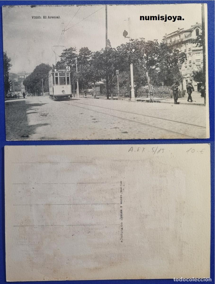 Postcards: Postal de VIGO Pontevedra (Espa&ntilde;a) a&ntilde;o 1910. EL ARENAL. HAUSER Y MENET.