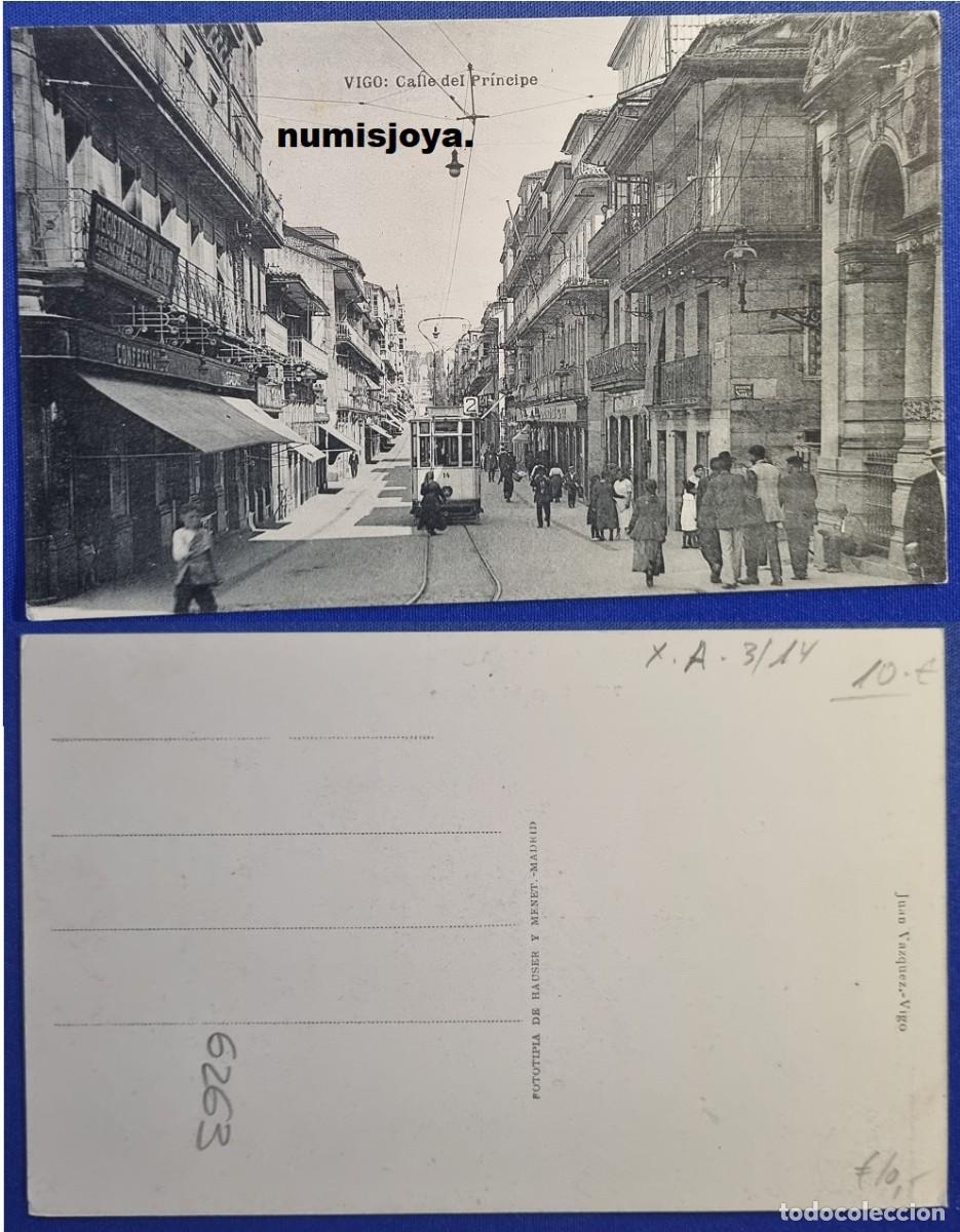 Postcards: Postal de VIGO Pontevedra (Espa&ntilde;a) a&ntilde;o 1910. Avenida C&aacute;novas del Castillo. Fot. THOMAS.