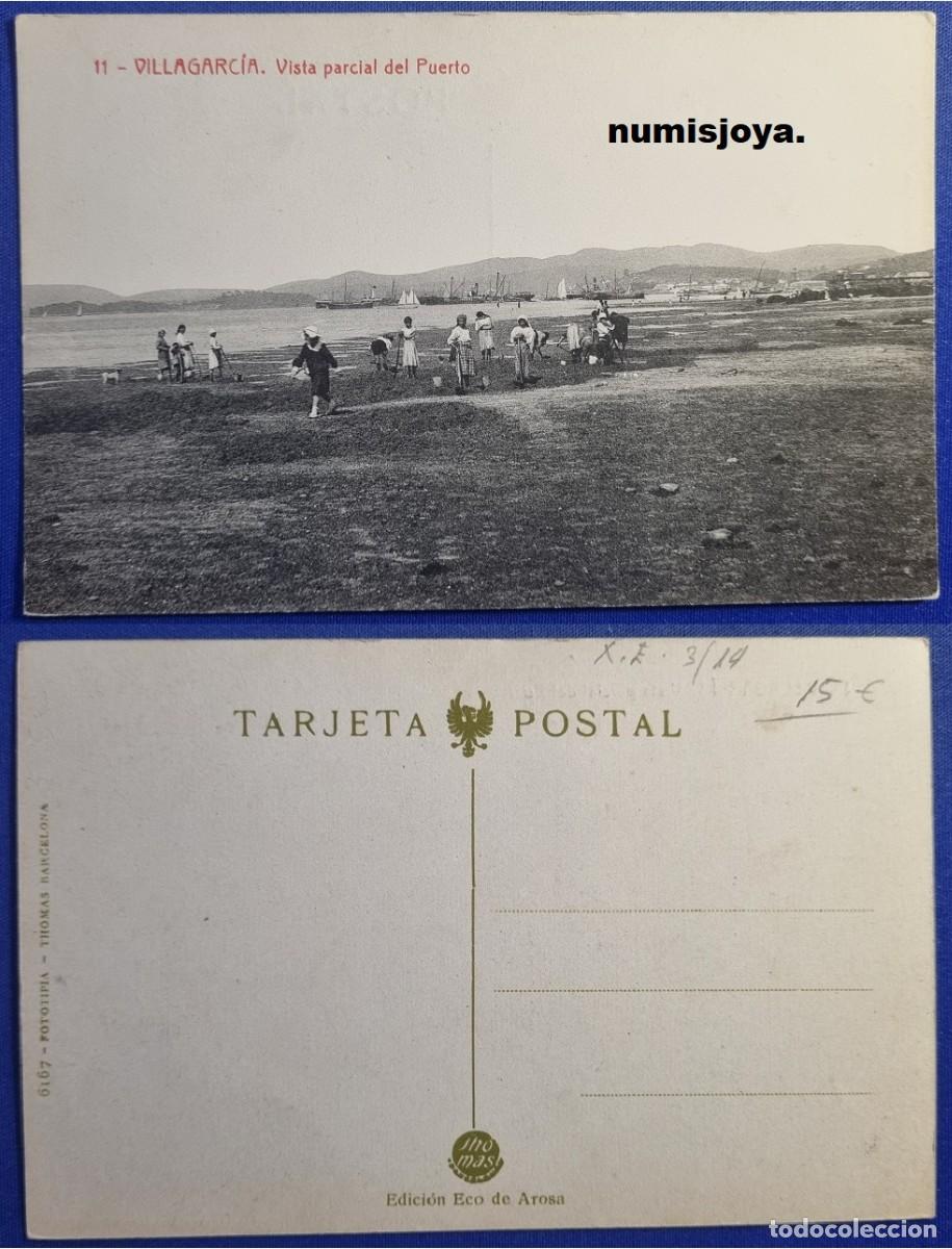 Postales: Postal de VILLAGARCIA Pontevedra (Espa&ntilde;a) a&ntilde;o 1910. Vista parcial del Puerto. Fot. THOMAS.