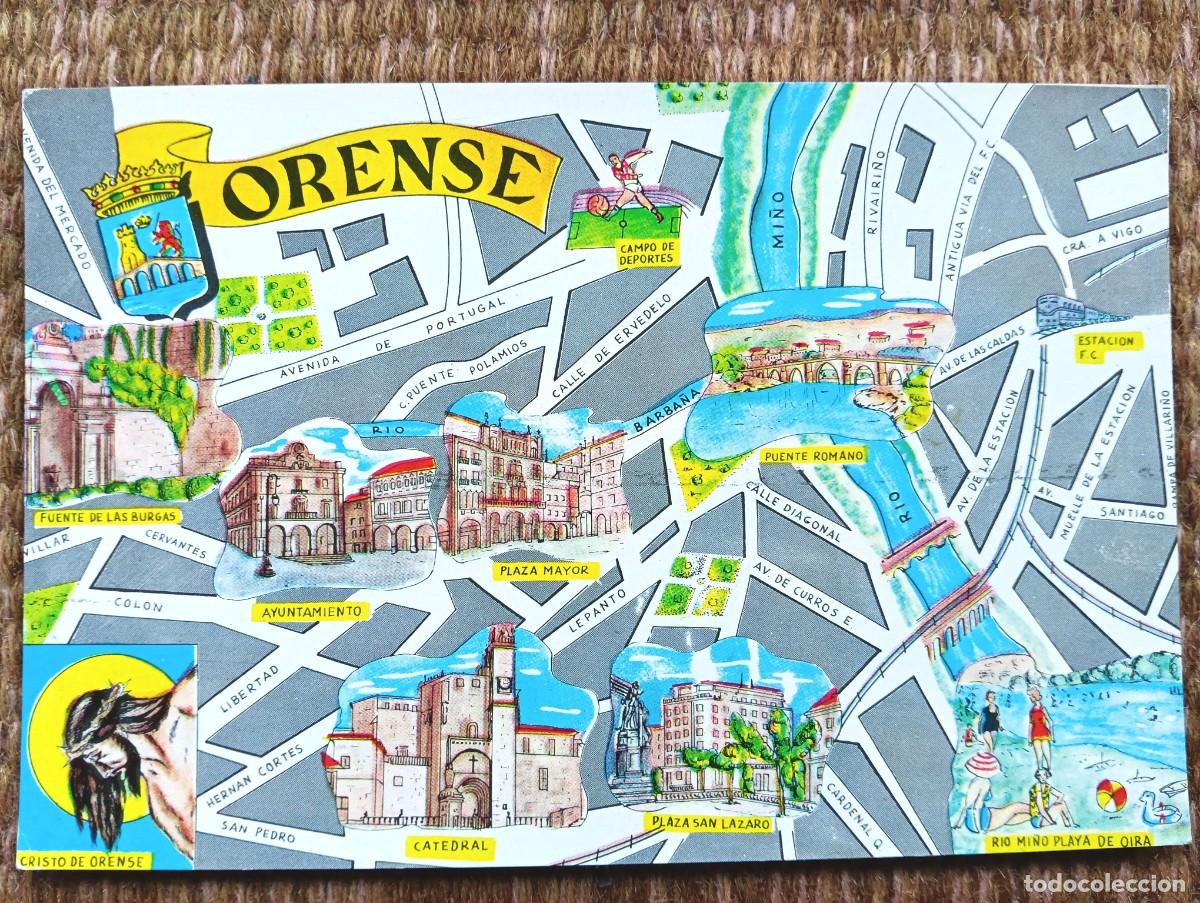 Postales: ORENSE - PLANO - MAPA - ED. FRESMO