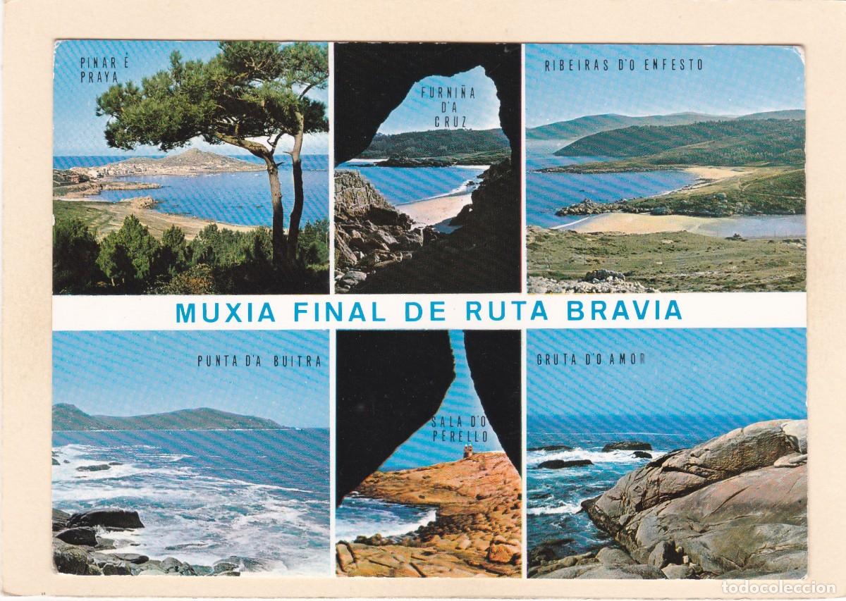 Postales: MUXIA (LA CORU&Ntilde;A). PINAR E PRAYA, FURNI&Ntilde;A D'A CRUZ. RIBEIRAS D'O ENFESTO. PUNTA D'A BUITRA ...(1972)