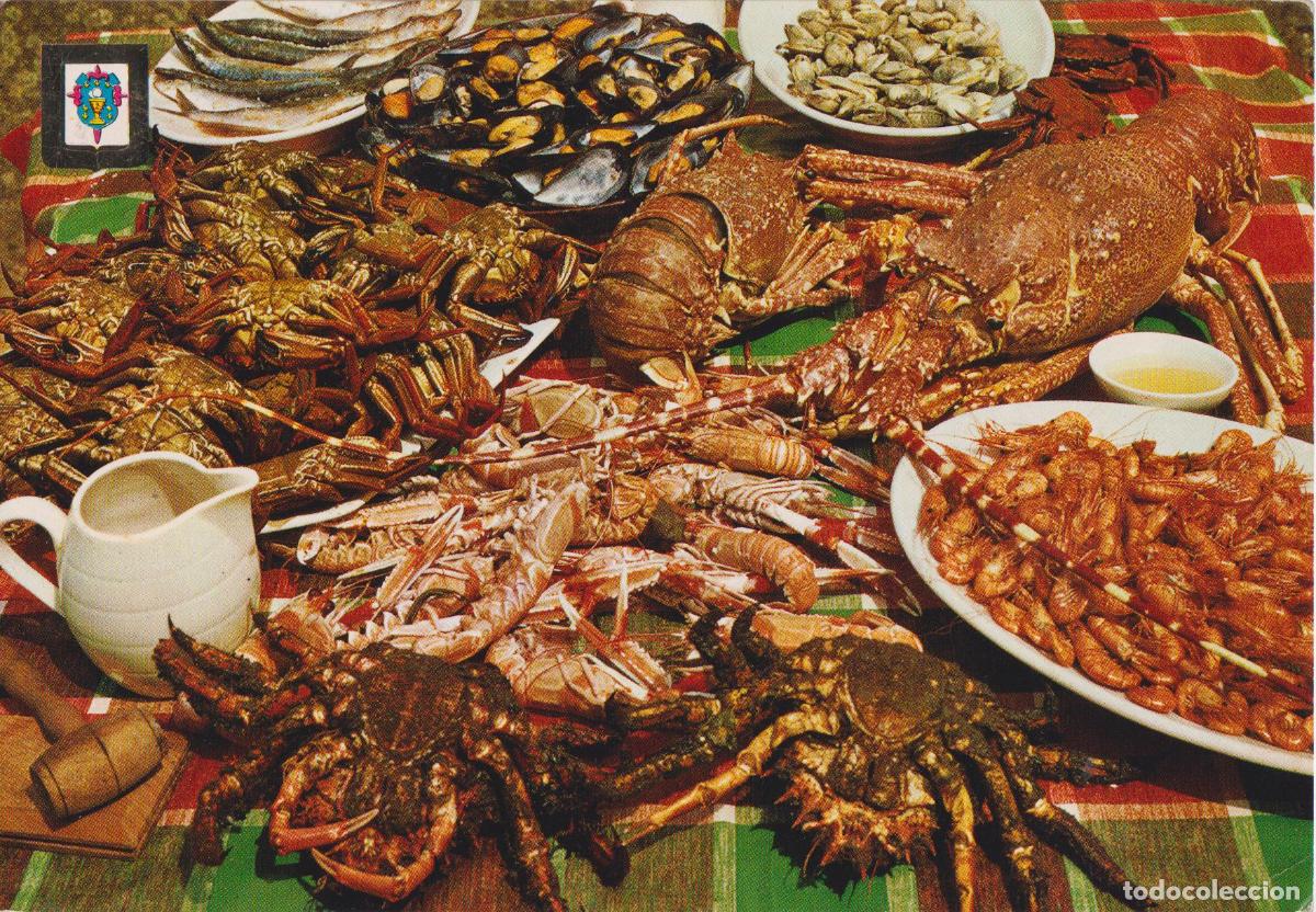 Postales: GALICIA - MARISCOS - ESCUDO DE ORO N&ordm;21 - CIRCULADA 1968