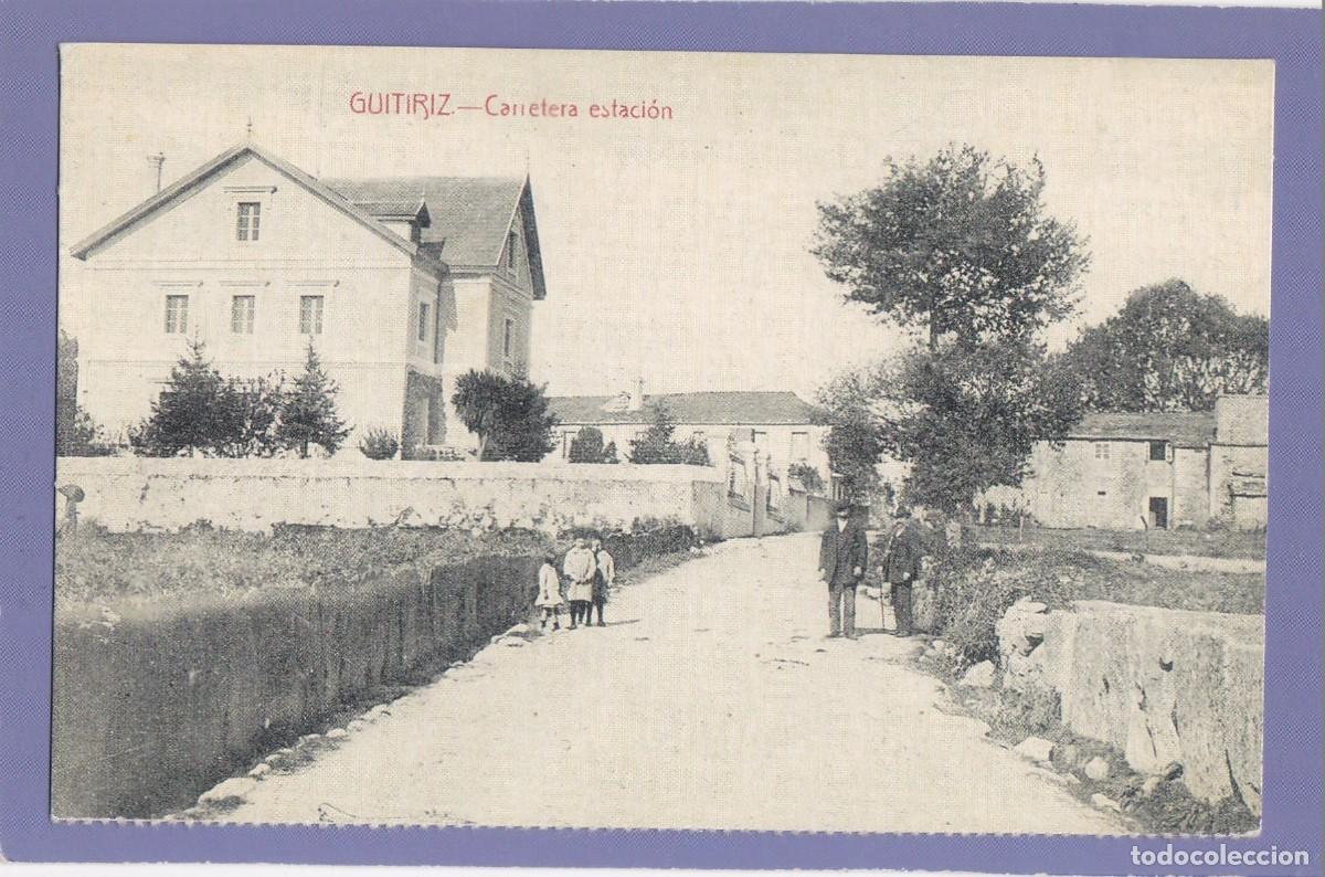 Postales: GUITIRIZ (LUGO). CARRETERA ESTACI&Oacute;N - REPRODUCCION DIARIO DE PONTEVEDRA Y FUNDACION CAIXA GALICIA
