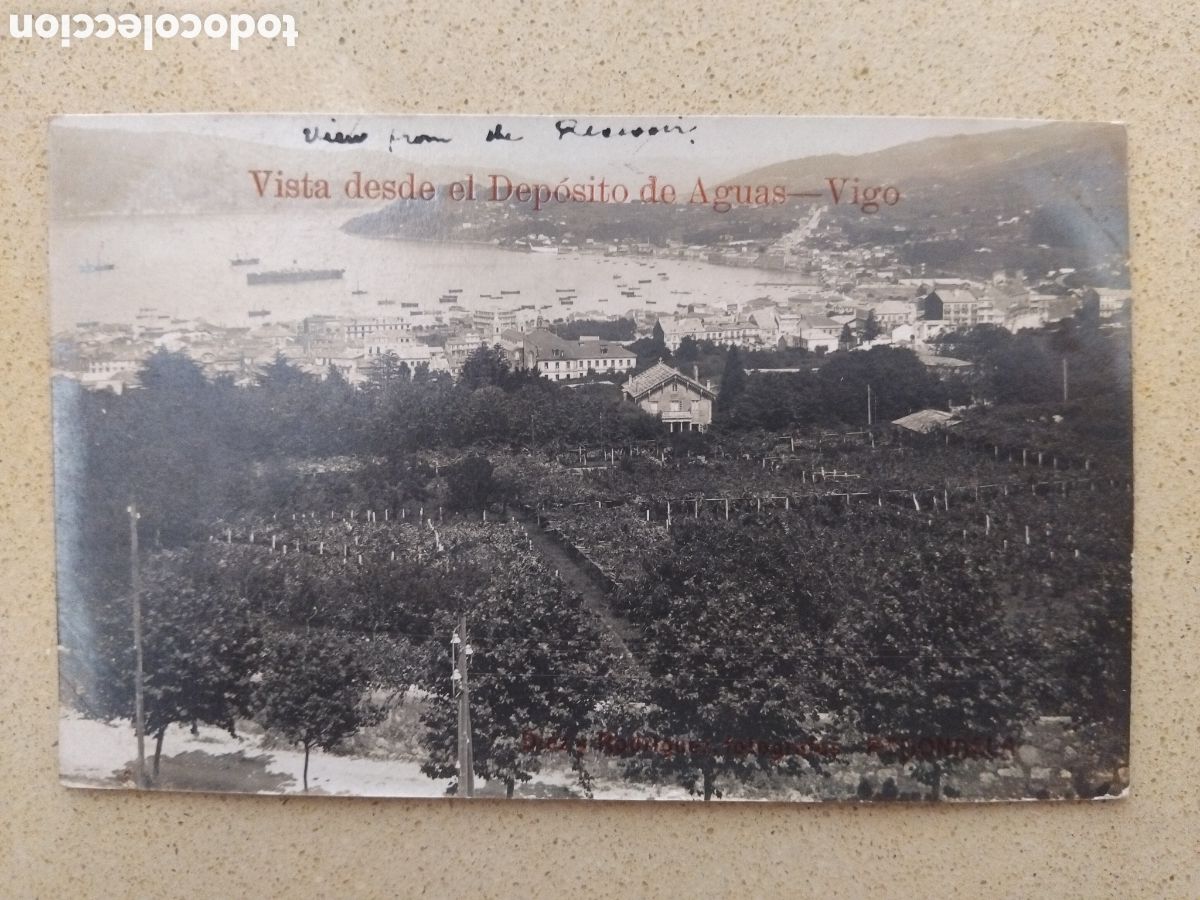 Postales: Postal Vigo. Vista desde el dep&oacute;sito de agua