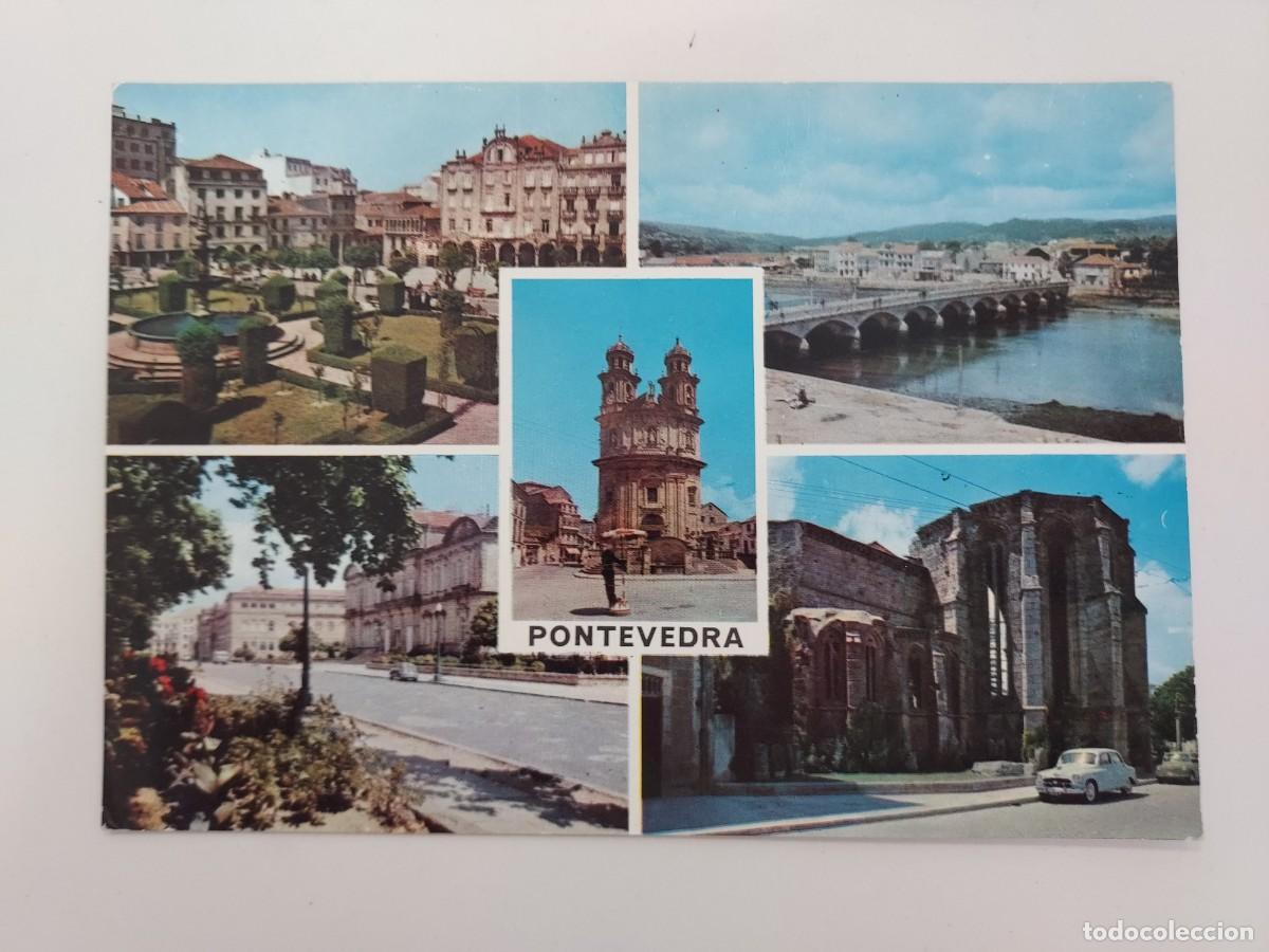 Postales: POSTAL PONTEVEDRA DIVERSOS ASPECTOS. 1963. SIN CIRCULAR