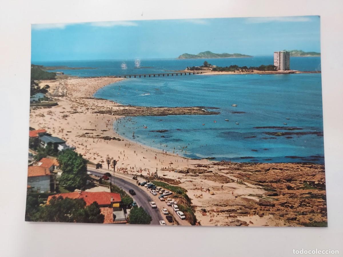 Postales: POSTAL VIGO PLAYA DE LAS BARCAS, EL BAO E ISLA TORALLA. 1975. SIN CIRCULAR. PONTEVEDRA