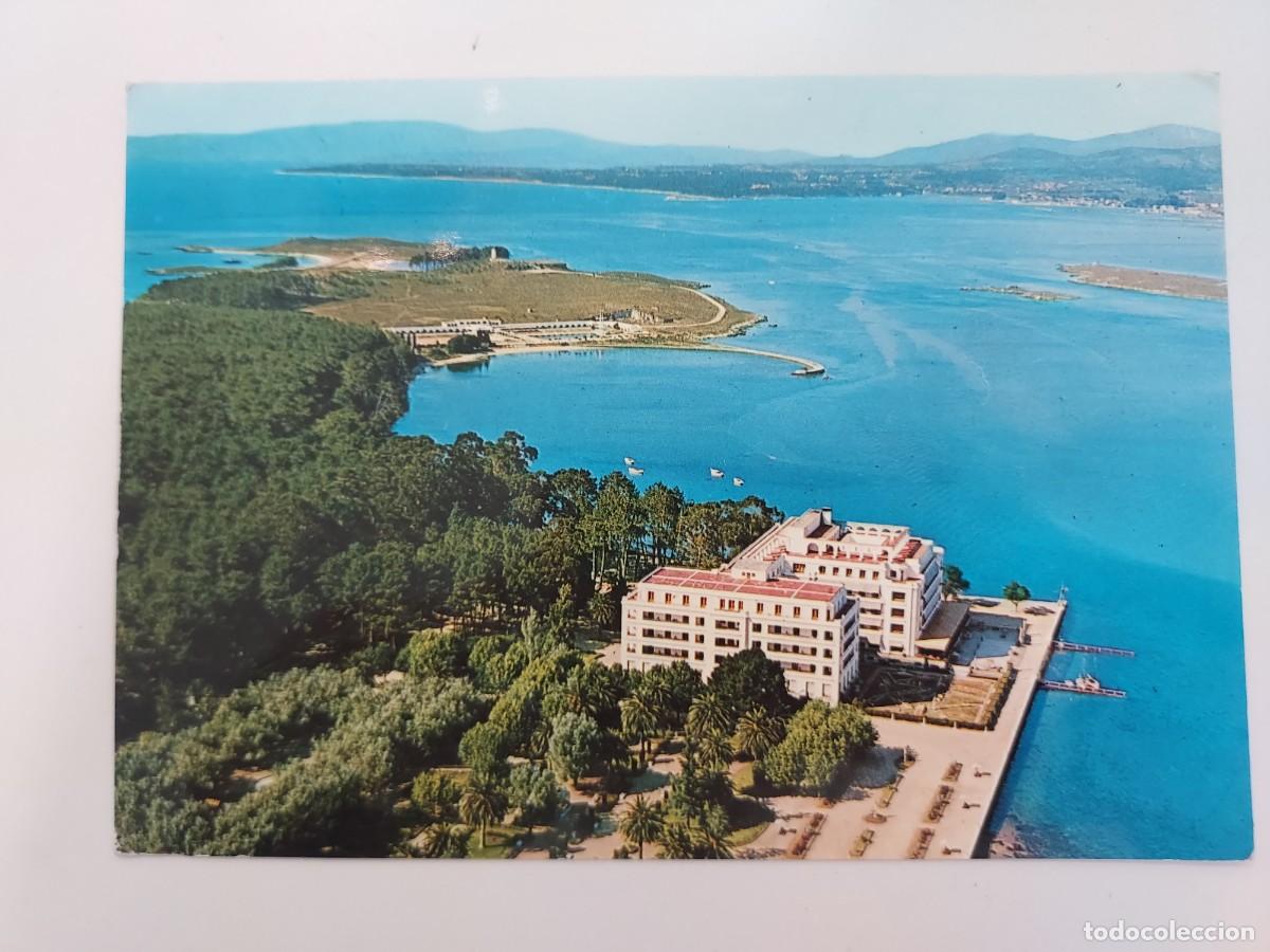 Postales: POSTAL LA TOJA VISTA AEREA. 1965. SIN CIRCULAR. PONTEVEDRA