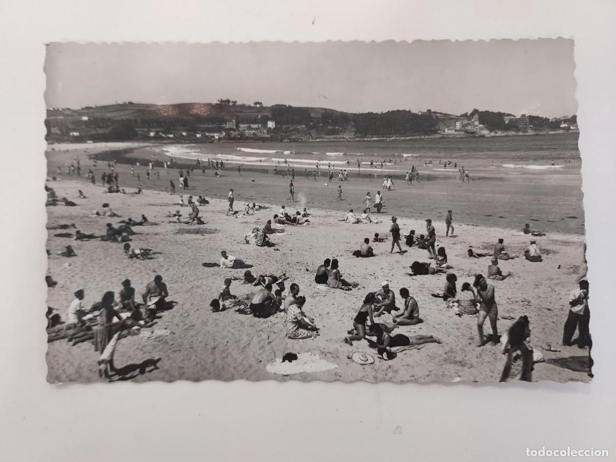 Postales: POSTAL LA CORU&Ntilde;A PLAYA DE SANTA CRISTINA. ESCRITA EN 1956. GARRABELLA 19