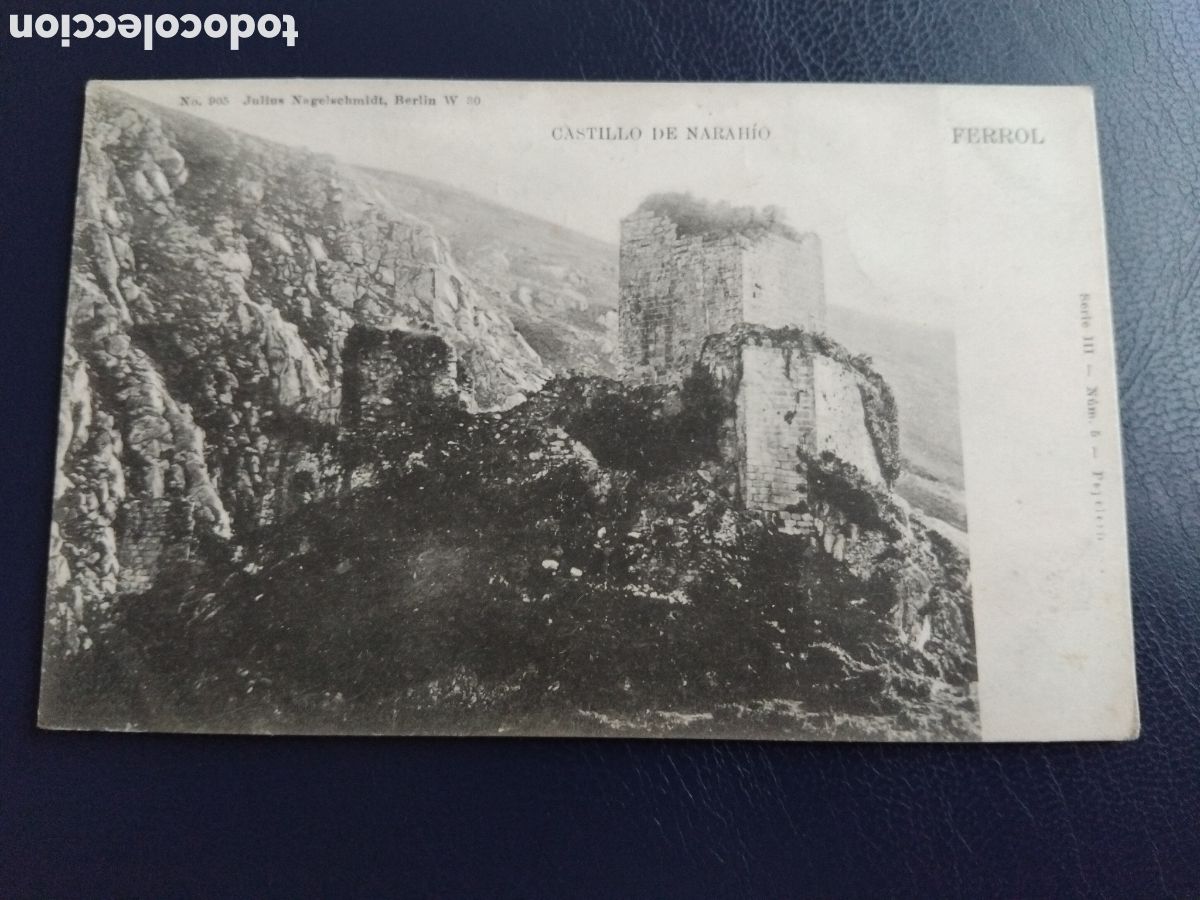 Postales: Postal Ferrol, Castillo de Nahar&iacute;o.