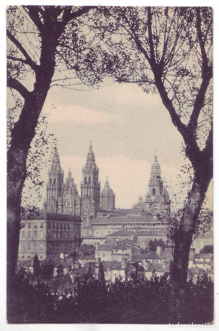 Postales: Santiago de Compostela: Vista de la Catedral. Grafos. No circulada (A&ntilde;os 20)