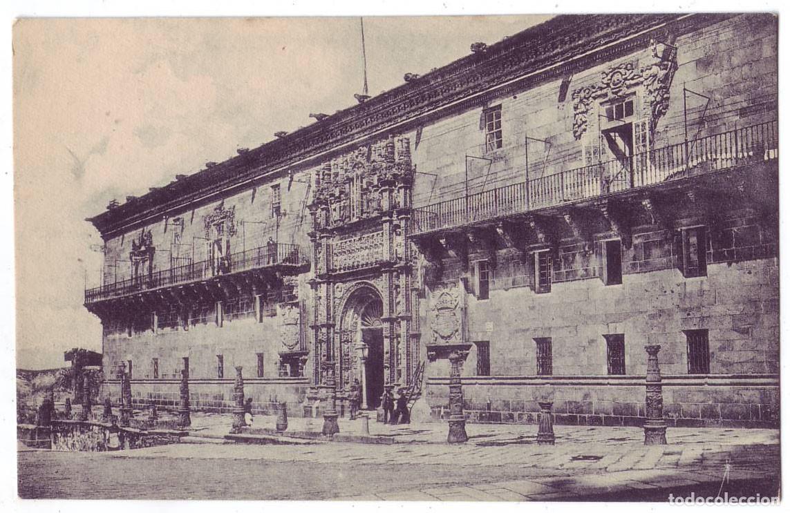 Postales: Santiago de Compostela: Gran Hospital Real. Grafos. No circulada (A&ntilde;os 20)