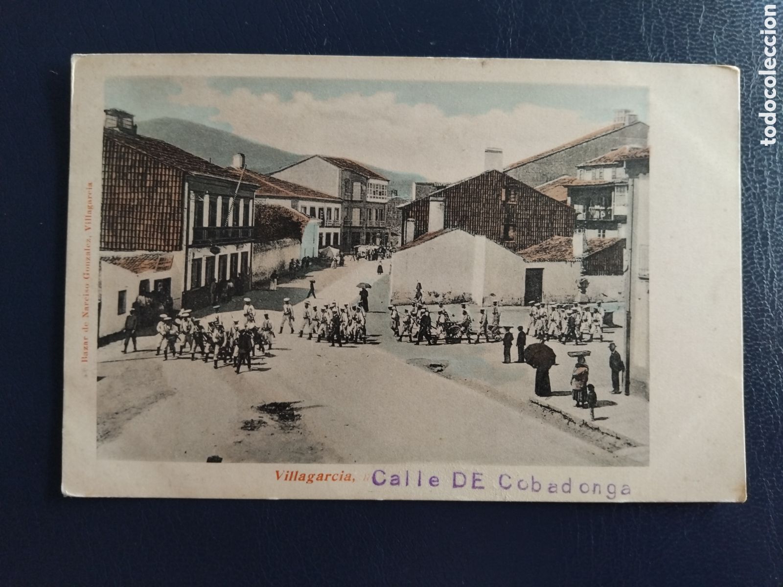 Postales: Antigua postal Villagarcia. Calle de Cobadonga.