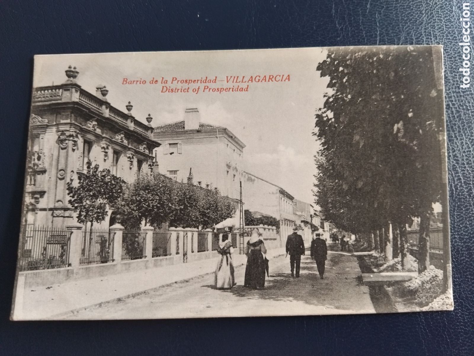 Postais: Antigua postal Villagarcia. Barrio de la Prosperidad