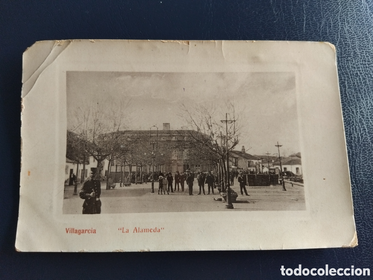 Postais: Antigua postal Villagarcia. La Alameda
