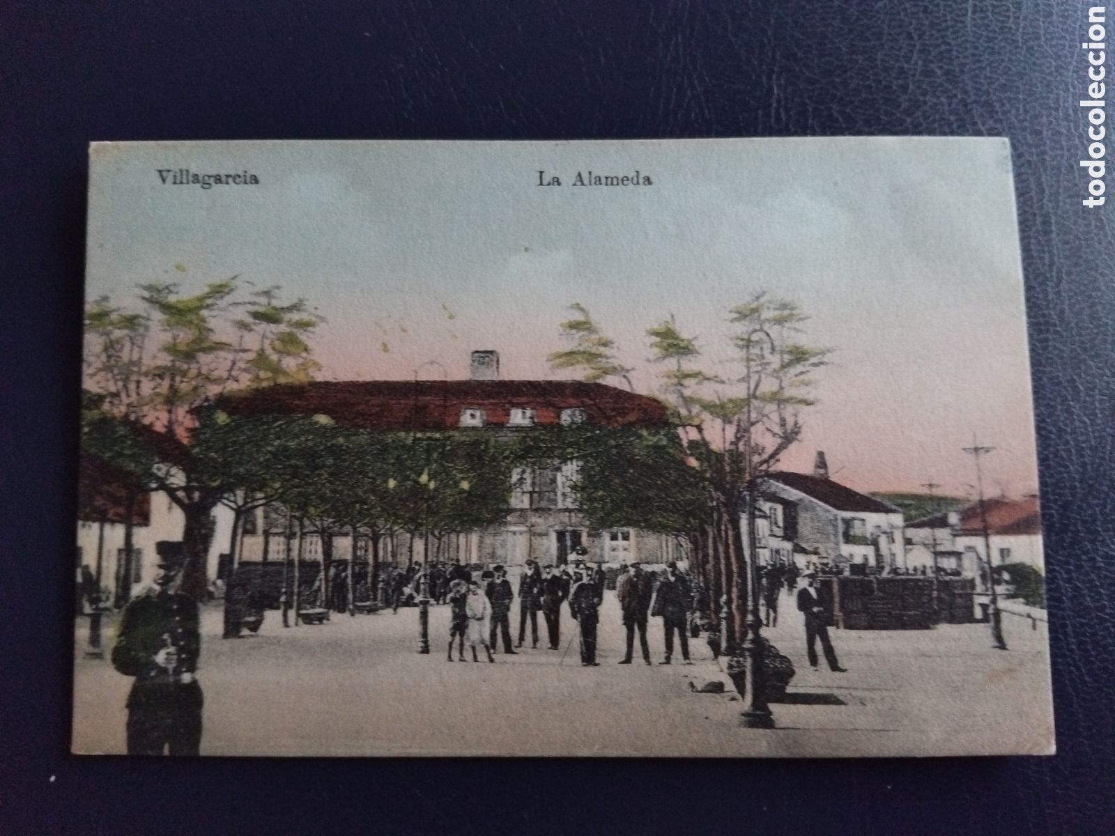Postales: Antigua postal Villagarcia. La Alameda