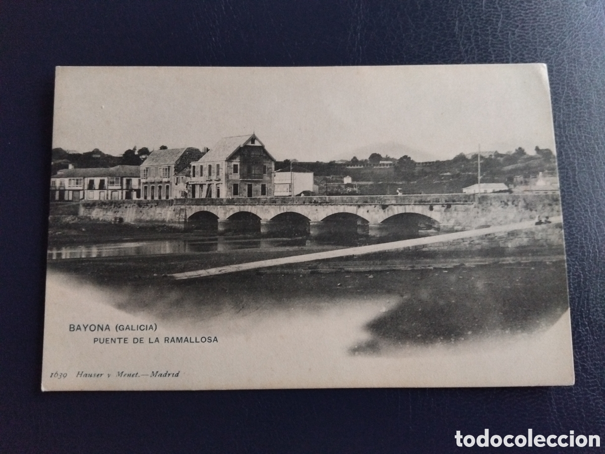 Postales: Antigua postal Bayona. Puente de la Ramallosa