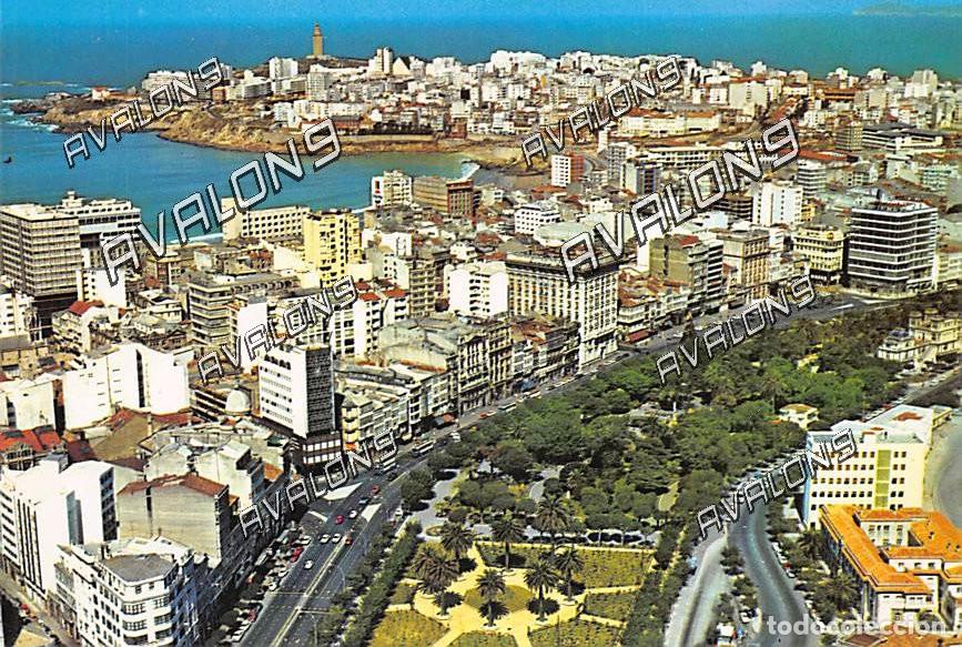 Postales: Vista a&eacute;rea (La Coru&ntilde;a) - Sin Circular - A&ntilde;os 80 o 90