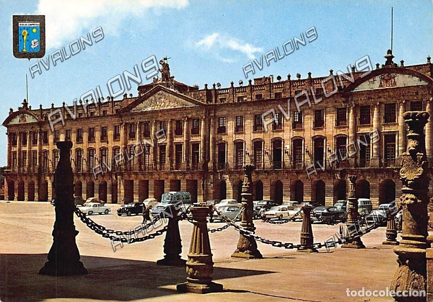 Postales: Palacio de Rajoy, Ayuntamiento en Santiago de Compostela (La Coru&ntilde;a) - Sin circular - a&ntilde;os 60