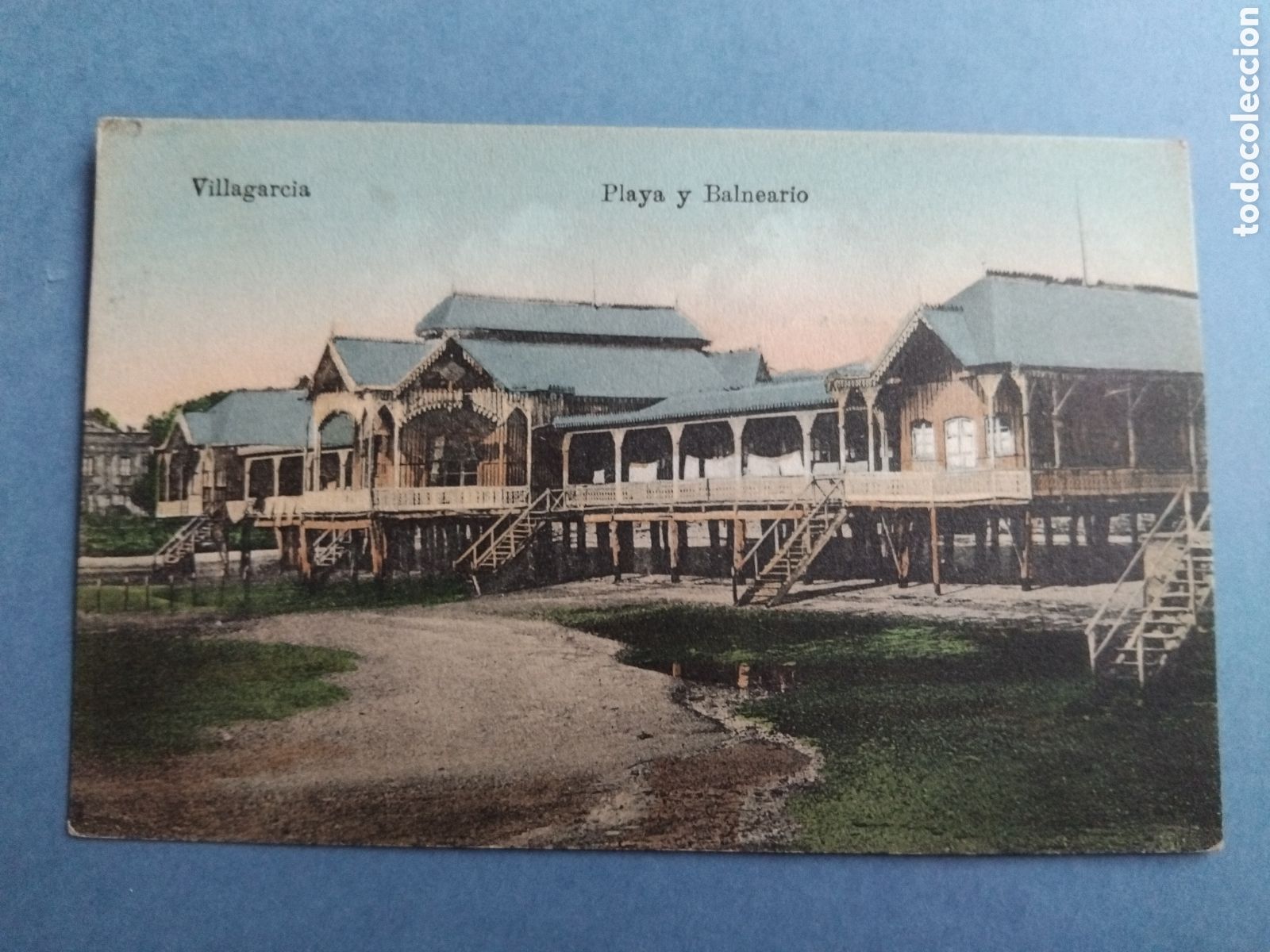 Postales: Postal Villagarcia. Playa y balneario