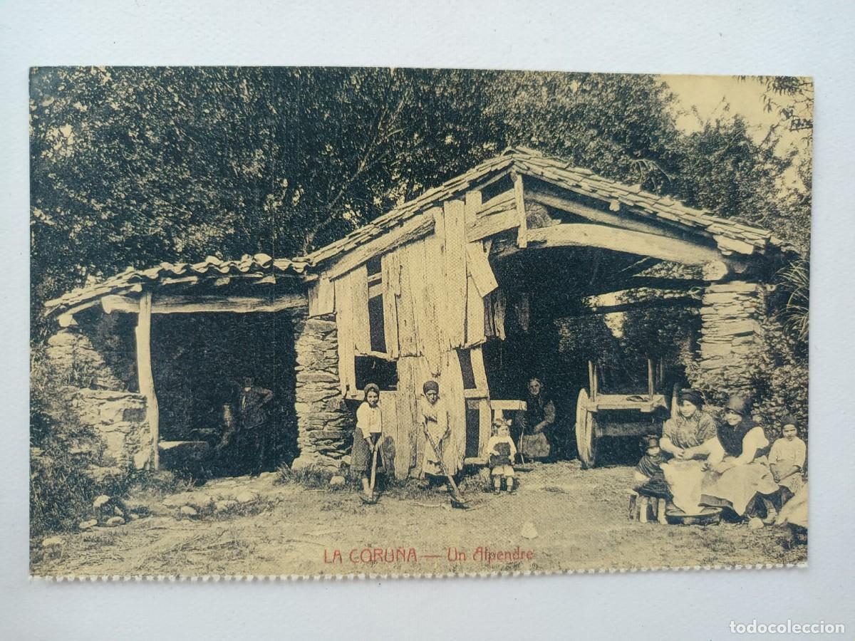 Postales: LA CORU&Ntilde;A. UN ALPENDRE - REPRODUCCION DEL DIARIO DE PONTEVEDRA Y FUNDACION CAIXA GALICIA