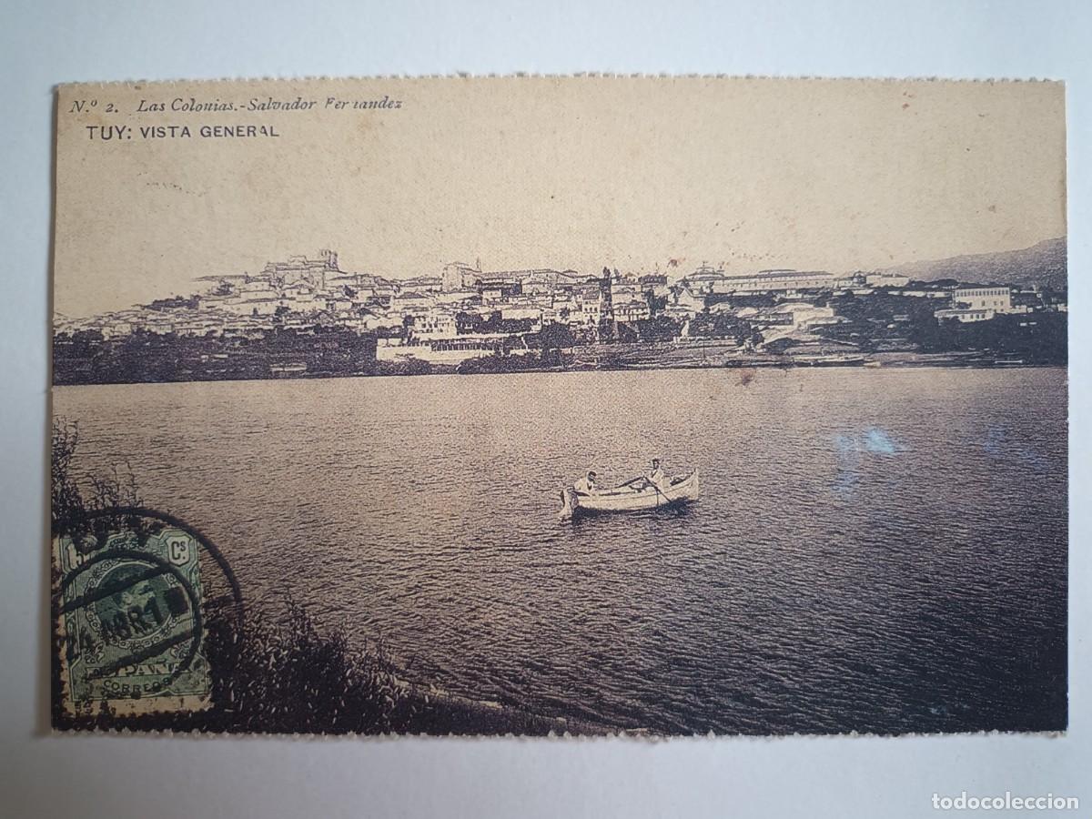 Postales: TUY (PONTEVEDRA). VISTA GENERAL - REPRODUCCION DIARIO DE PONTEVEDRA Y FUNDACION CAIXA GALICIA