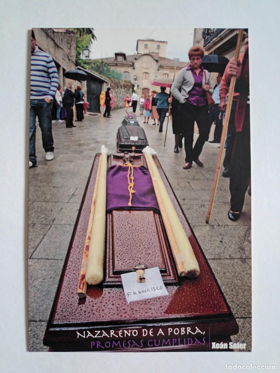 Postales: A POBRA DO CARAMI&Ntilde;AL (A CORU&Ntilde;A). NAZARENO DE A POBRA. PROMESA CUMPLIDA - PROCESION CON ATAUDES
