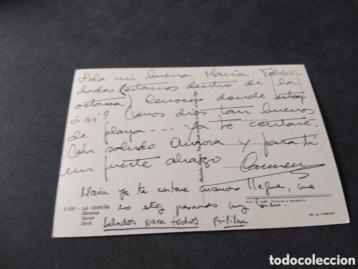 Postales: Postal La Coru&ntilde;a d&aacute;rsena - Foto 2