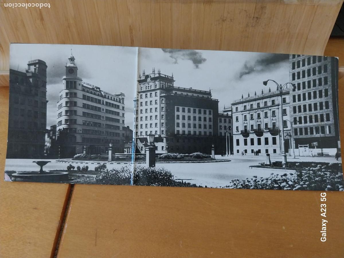 Postales: PLAZA DE ESPA&Ntilde;A FERROL DEL CAUDILLO ED ARRIBAS 901 ESCRITA 21.8X9CMS ORIGINAL